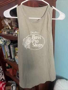 Bass Pro Shops Olive Green Women's Logo Tank